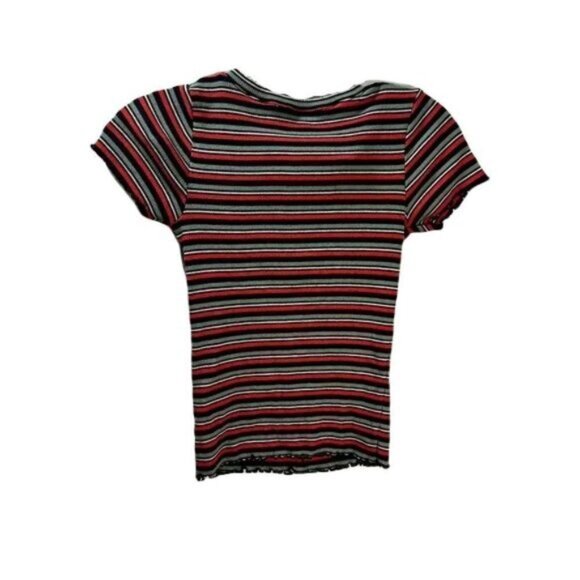 Razzle Dazzle Striped Lettuce-Edge‎ Tee S/P - Picture 2 of 4